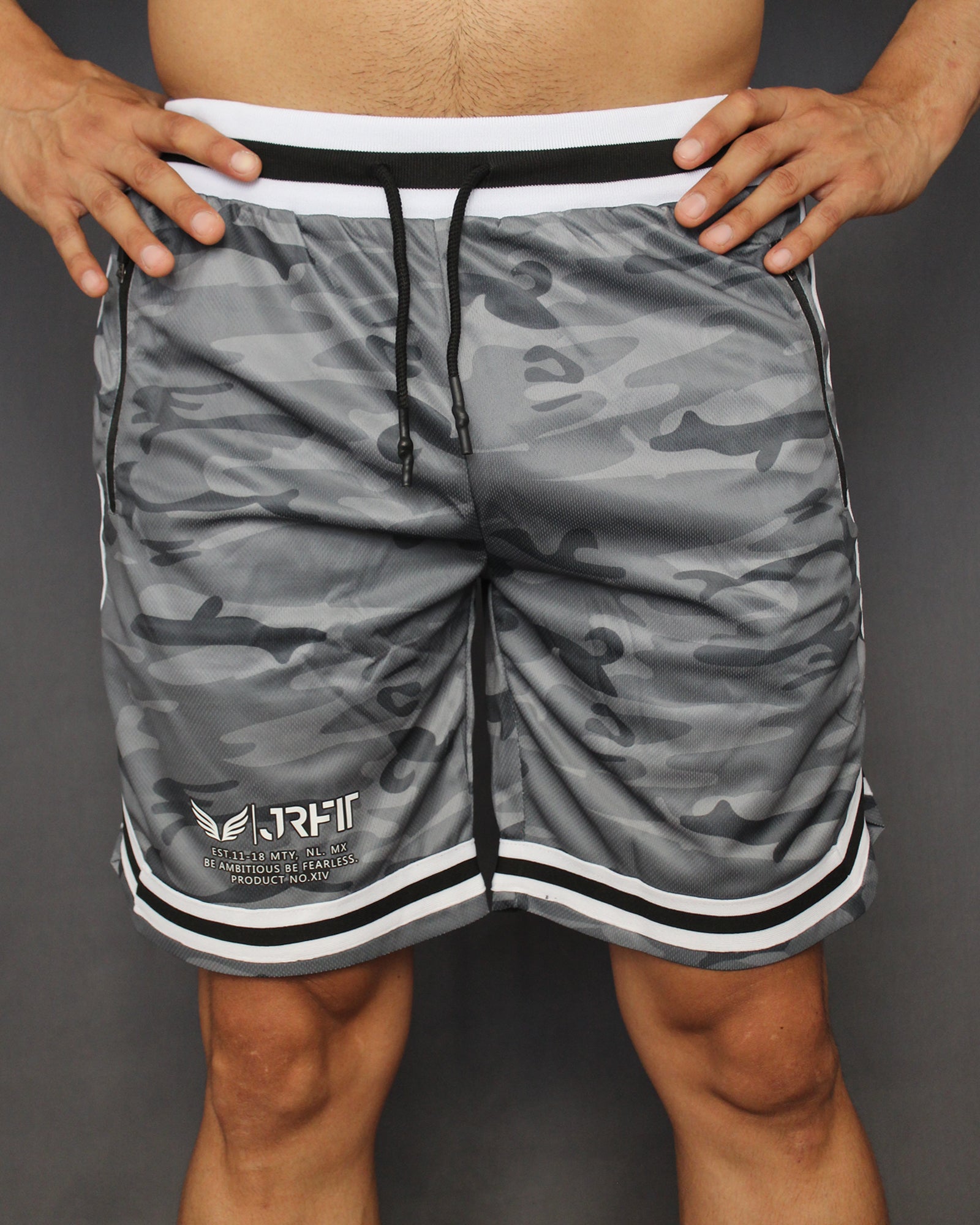 GREY CAMO - UTILITY SHORTS