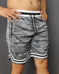 GREY CAMO - UTILITY SHORTS