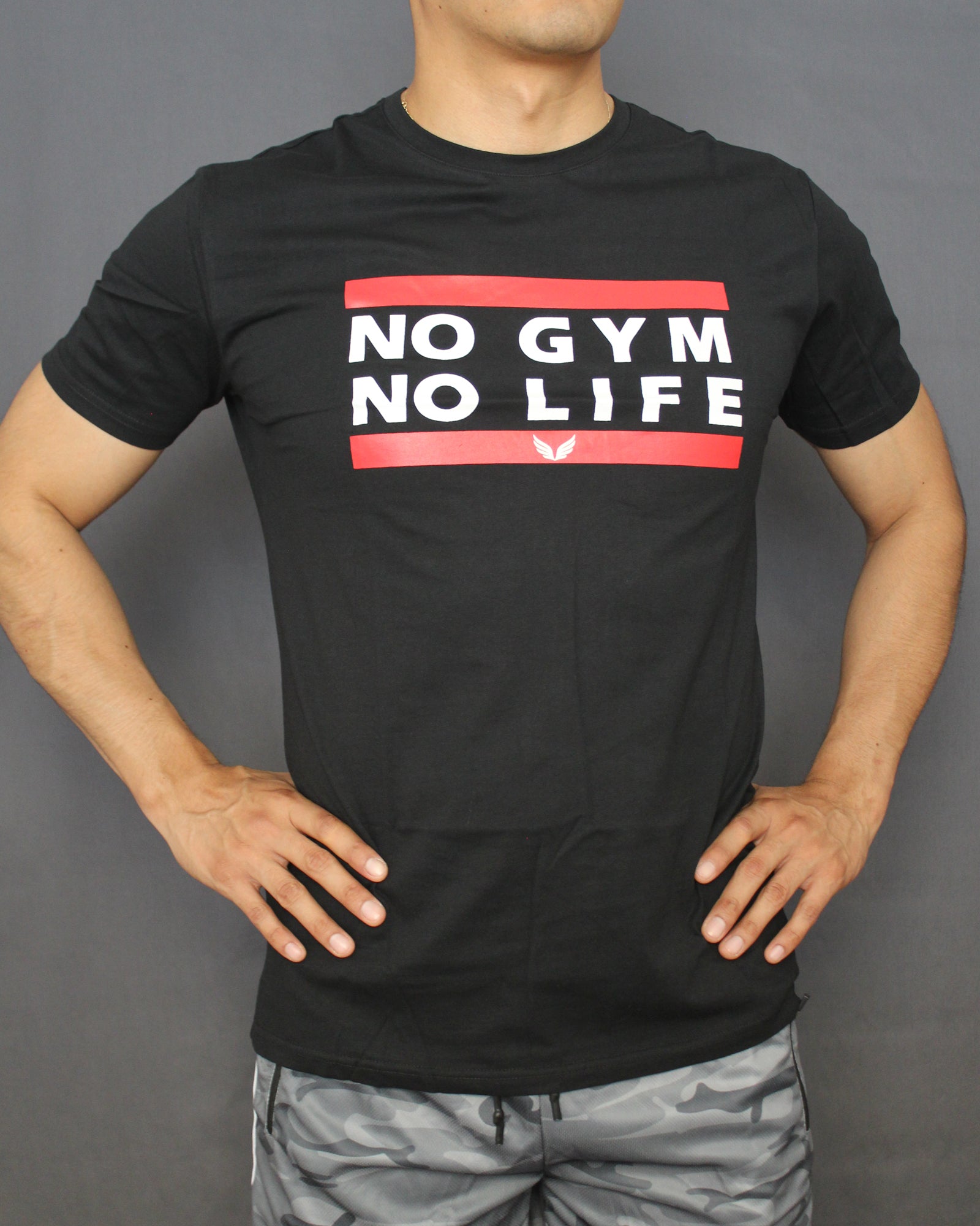 NO GYM NO LIFE - BLACK T-SHIRT