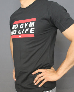 NO GYM NO LIFE - BLACK T-SHIRT