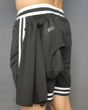 BLACK - UTILITY SHORTS